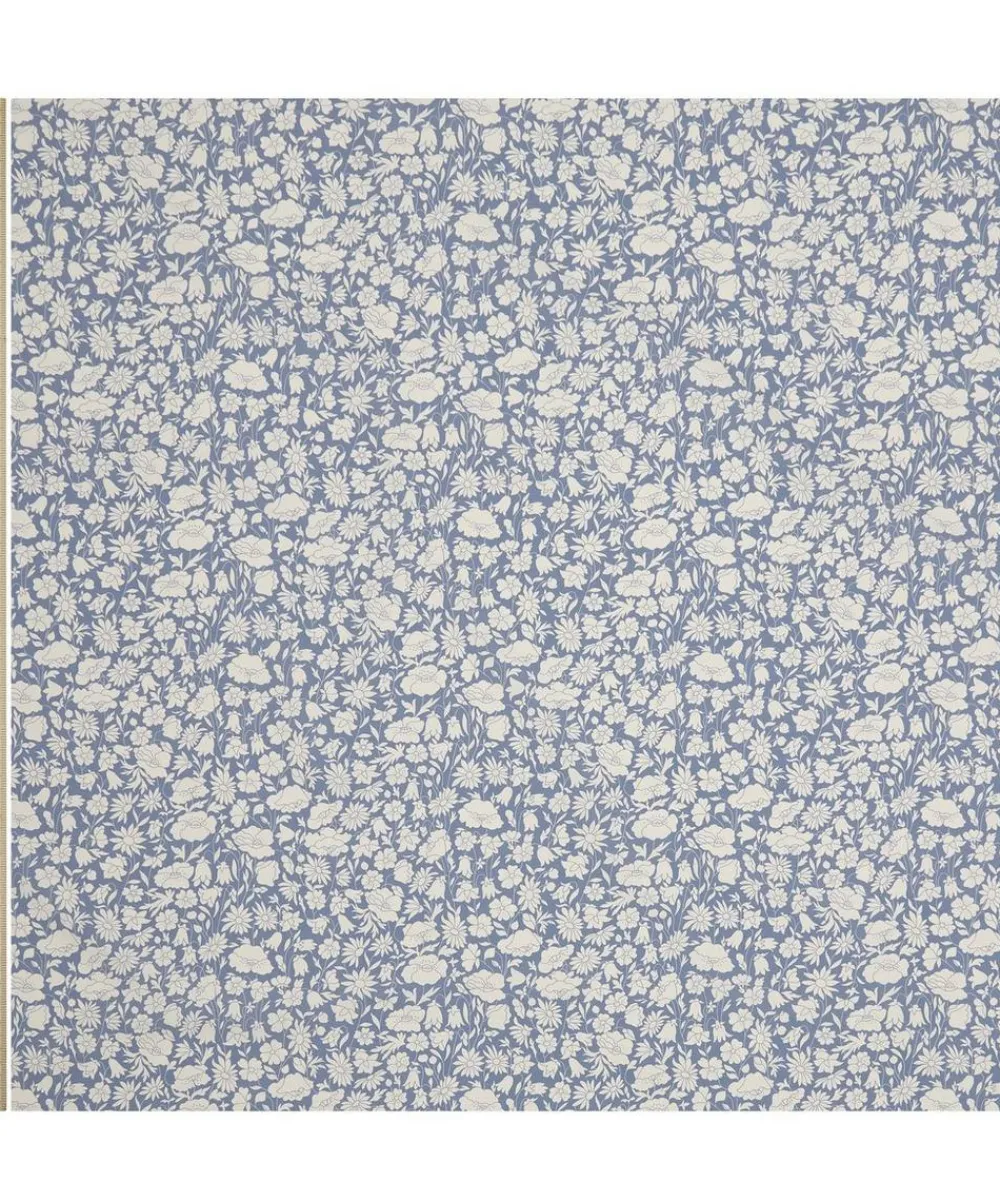Liberty Interiors Furnishing Fabrics^Poppy Grace Cotton in Flax Flower