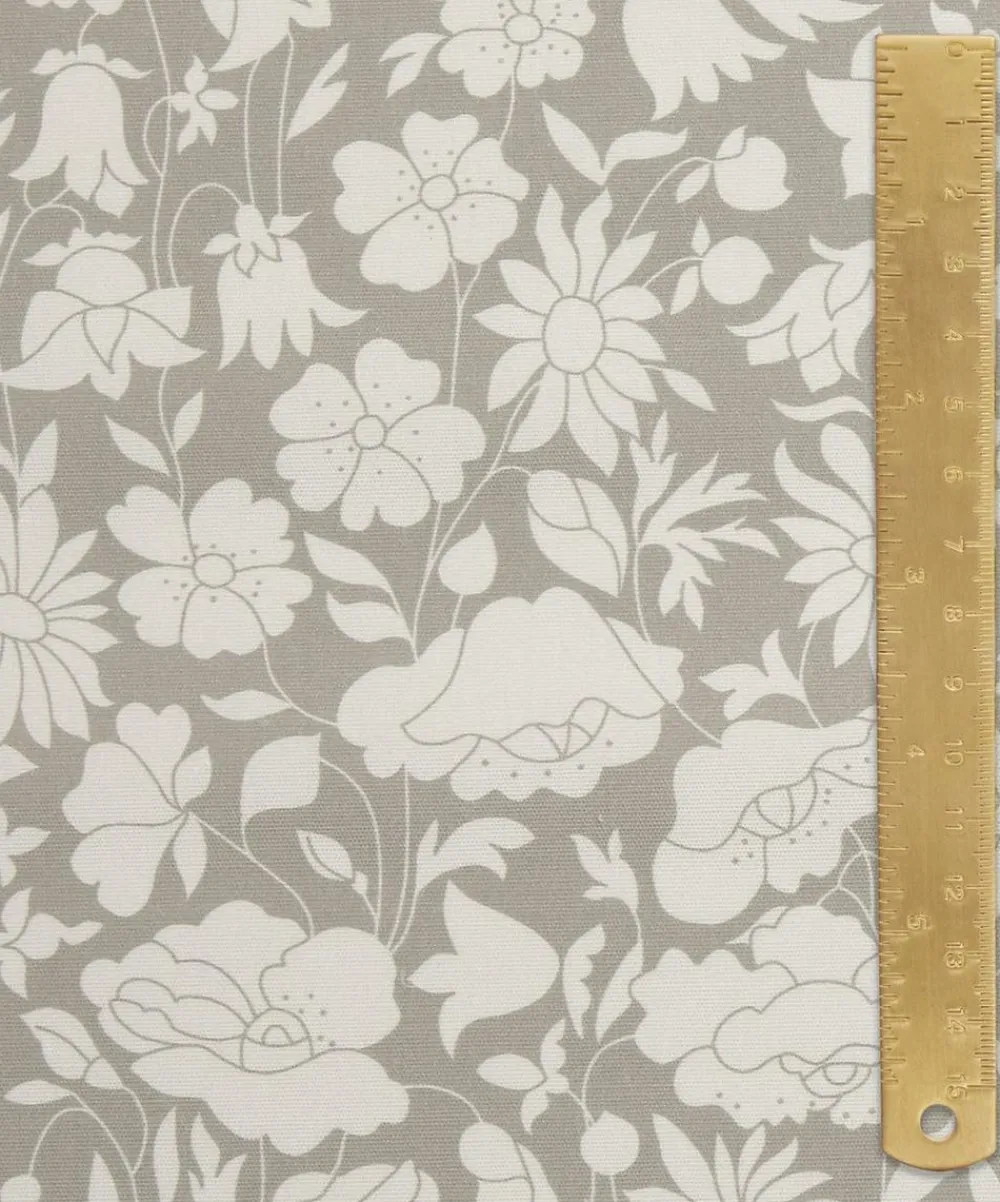 Liberty Interiors Furnishing Fabrics^Poppy Grace Cotton in Flax