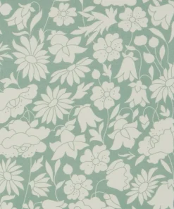 Liberty Interiors Furnishing Fabrics^Poppy Grace Cotton in Salvia