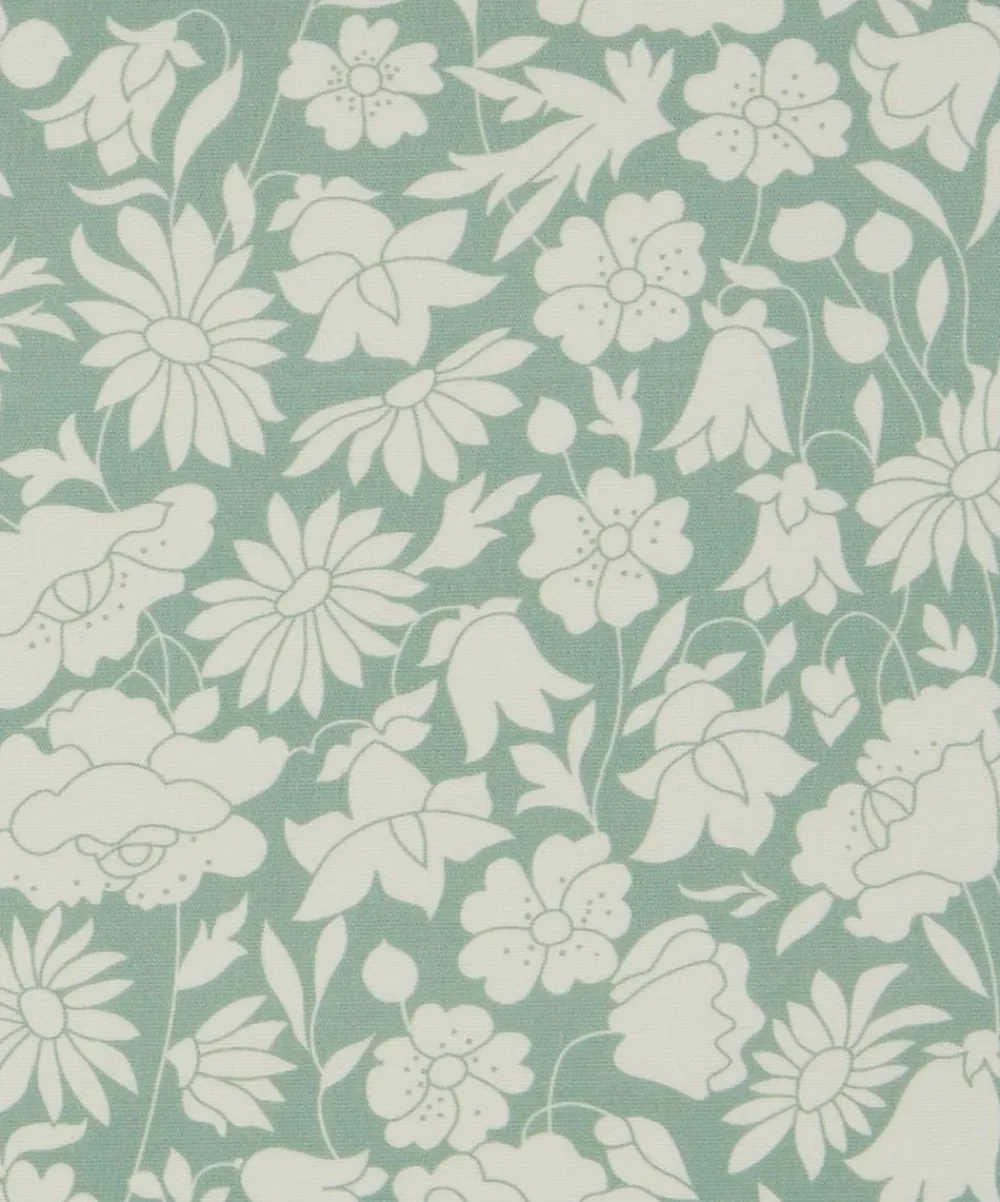 Liberty Interiors Furnishing Fabrics^Poppy Grace Cotton in Salvia