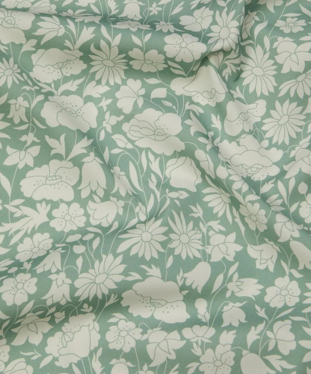 Liberty Interiors Furnishing Fabrics^Poppy Grace Cotton in Salvia