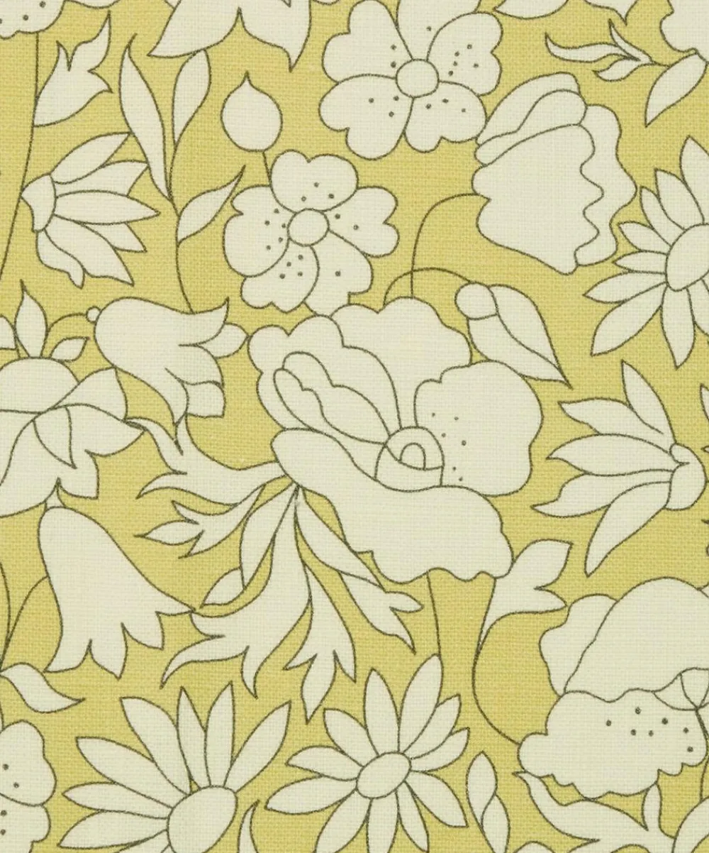 Liberty Interiors Furnishing Fabrics^Poppy Meadow Landsdowne Linen in Fennel