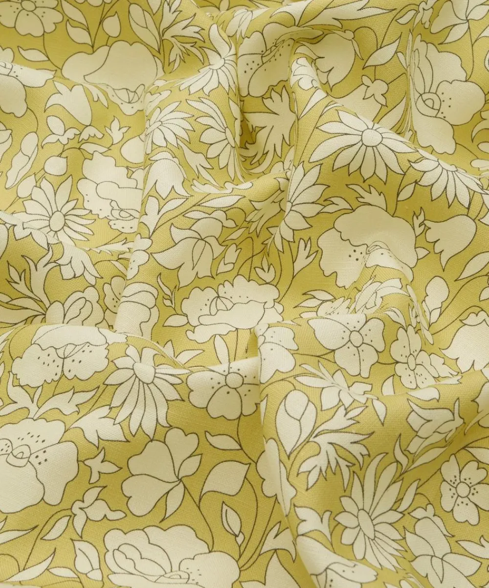 Liberty Interiors Furnishing Fabrics^Poppy Meadow Landsdowne Linen in Fennel