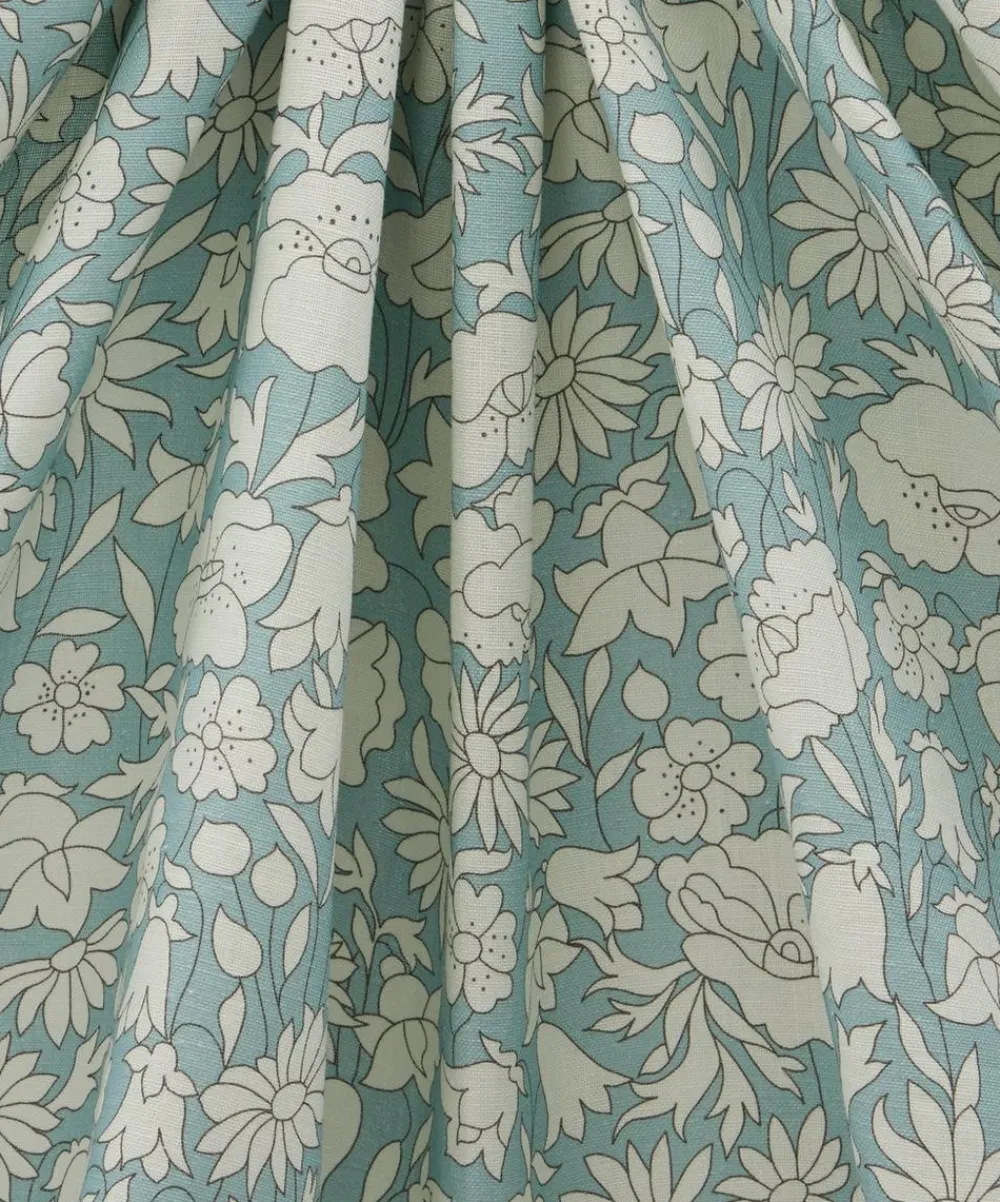 Liberty Interiors Furnishing Fabrics^Poppy Meadow Landsdowne Linen in Lichen