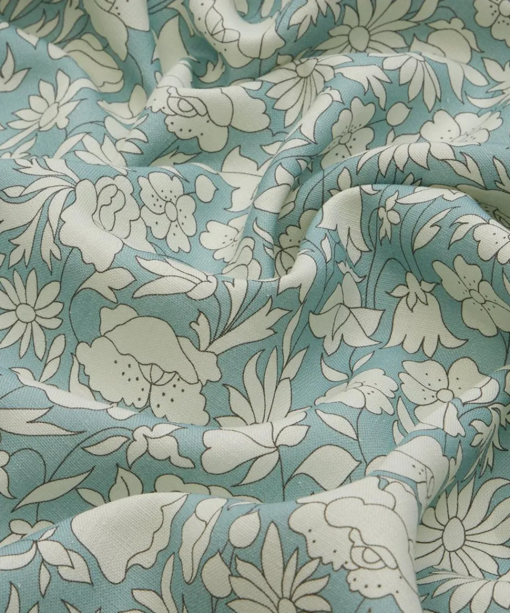 Liberty Interiors Furnishing Fabrics^Poppy Meadow Landsdowne Linen in Lichen