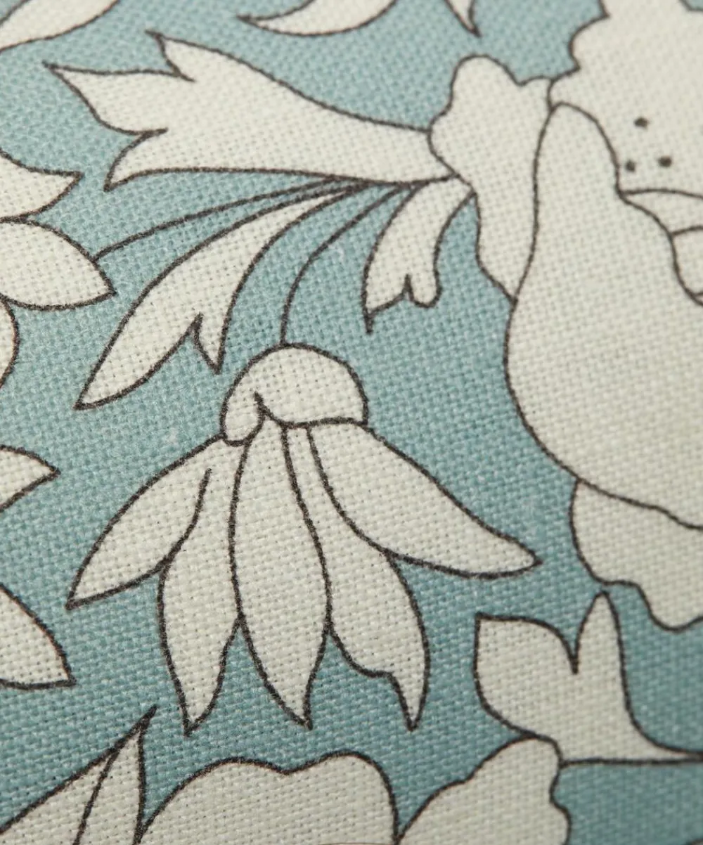 Liberty Interiors Furnishing Fabrics^Poppy Meadow Landsdowne Linen in Lichen