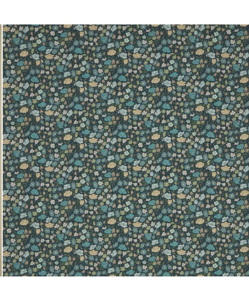 Liberty Interiors Furnishing Fabrics^Poppy Meadowfield Cotton in Scarab