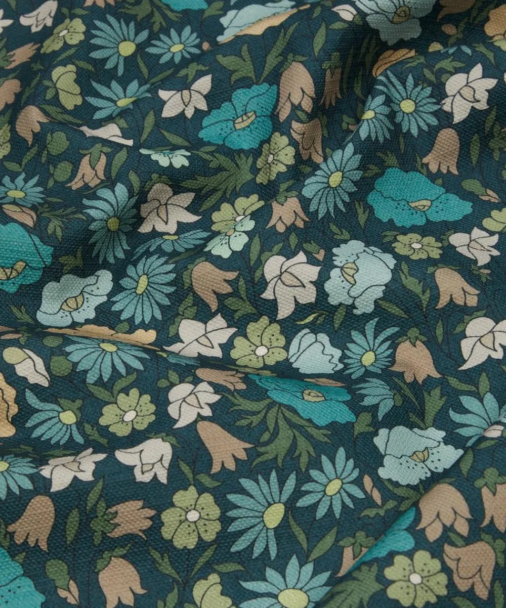 Liberty Interiors Furnishing Fabrics^Poppy Meadowfield Cotton in Scarab