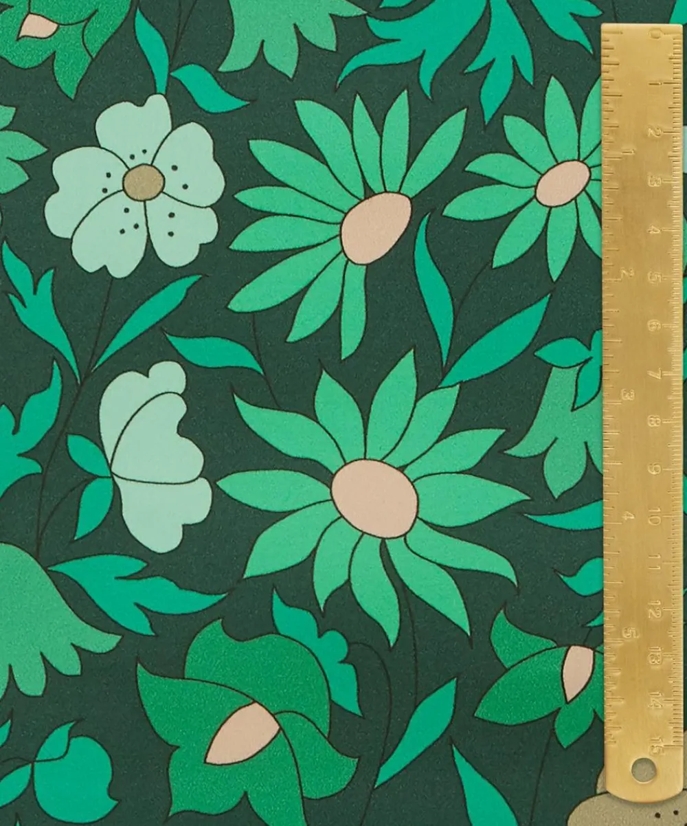 Liberty Interiors Furnishing Fabrics^Poppy Meadowfield Cotton Sateen in Jade