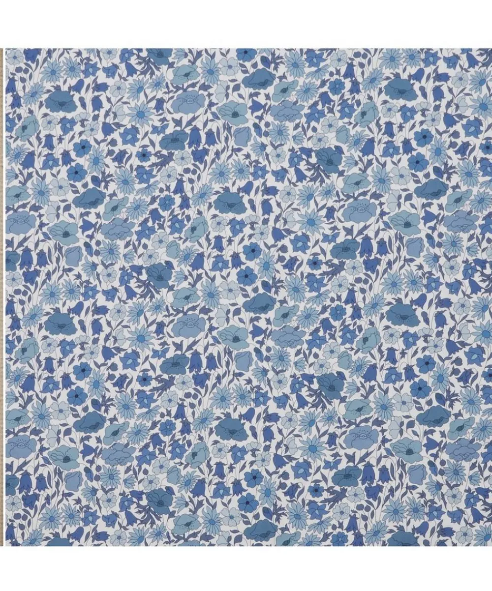 Liberty Interiors Furnishing Fabrics^Poppy Meadowfield Landsdowne Linen in Lapis