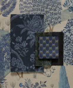 Liberty Interiors Furnishing Fabrics^Porcelain Flower in Ink