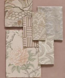 Liberty Interiors Furnishing Fabrics^Porcelain Trail Guro Linen in Ointment