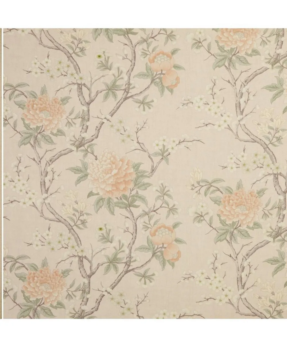 Liberty Interiors Furnishing Fabrics^Porcelain Trail Guro Linen in Ointment