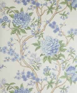 Liberty Interiors Wallpaper|Wallpaper^Porcelain Trail in Lapis