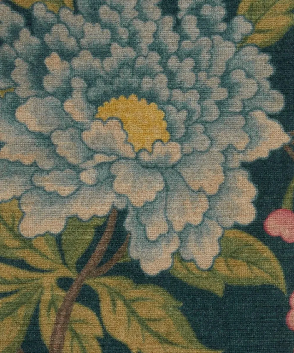 Liberty Interiors Furnishing Fabrics^Porcelain Trail Velvet in Ink