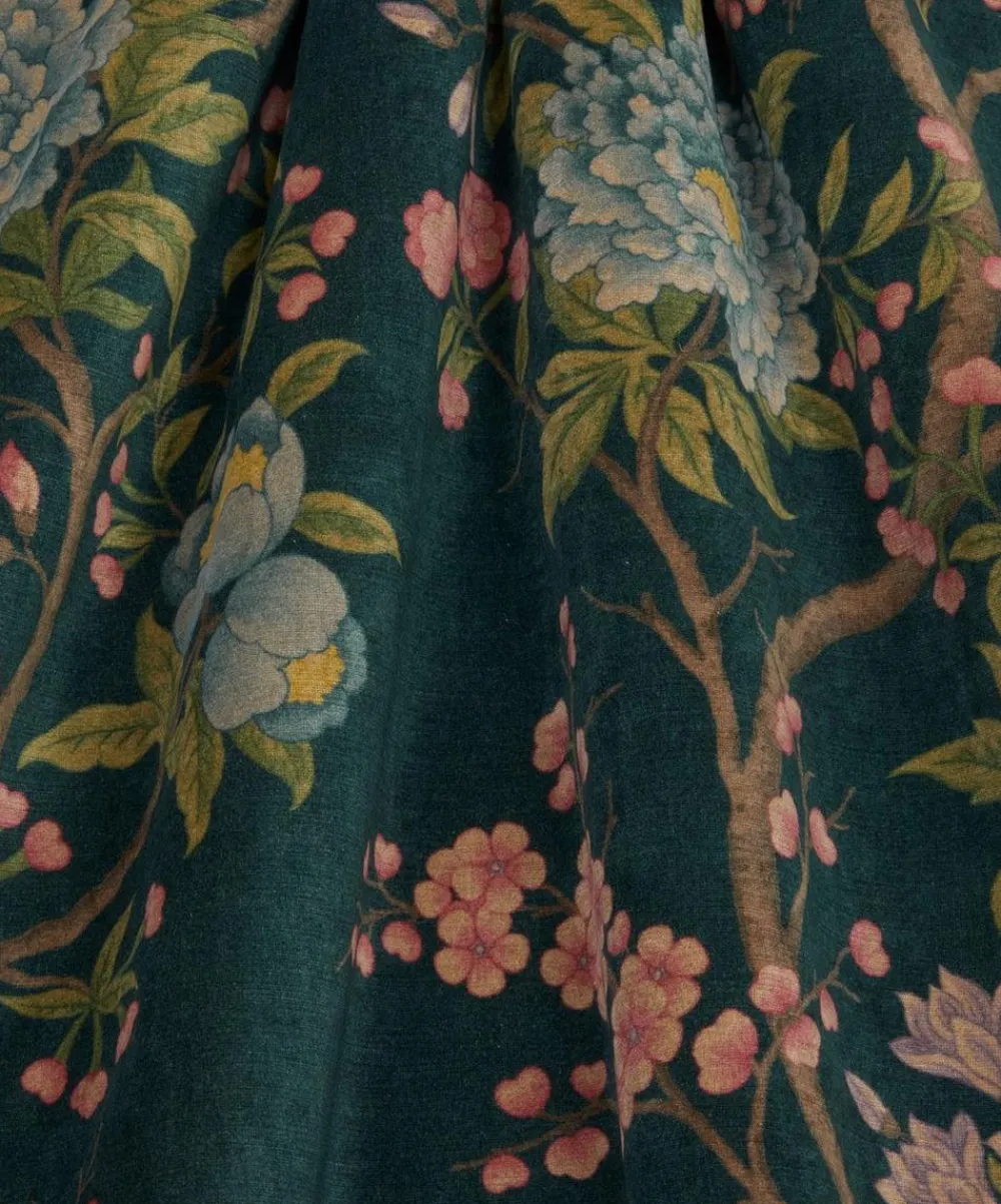 Liberty Interiors Furnishing Fabrics^Porcelain Trail Velvet in Ink