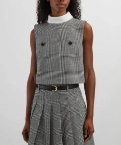 Self-Portrait Tops^Prince of Wales Check Top