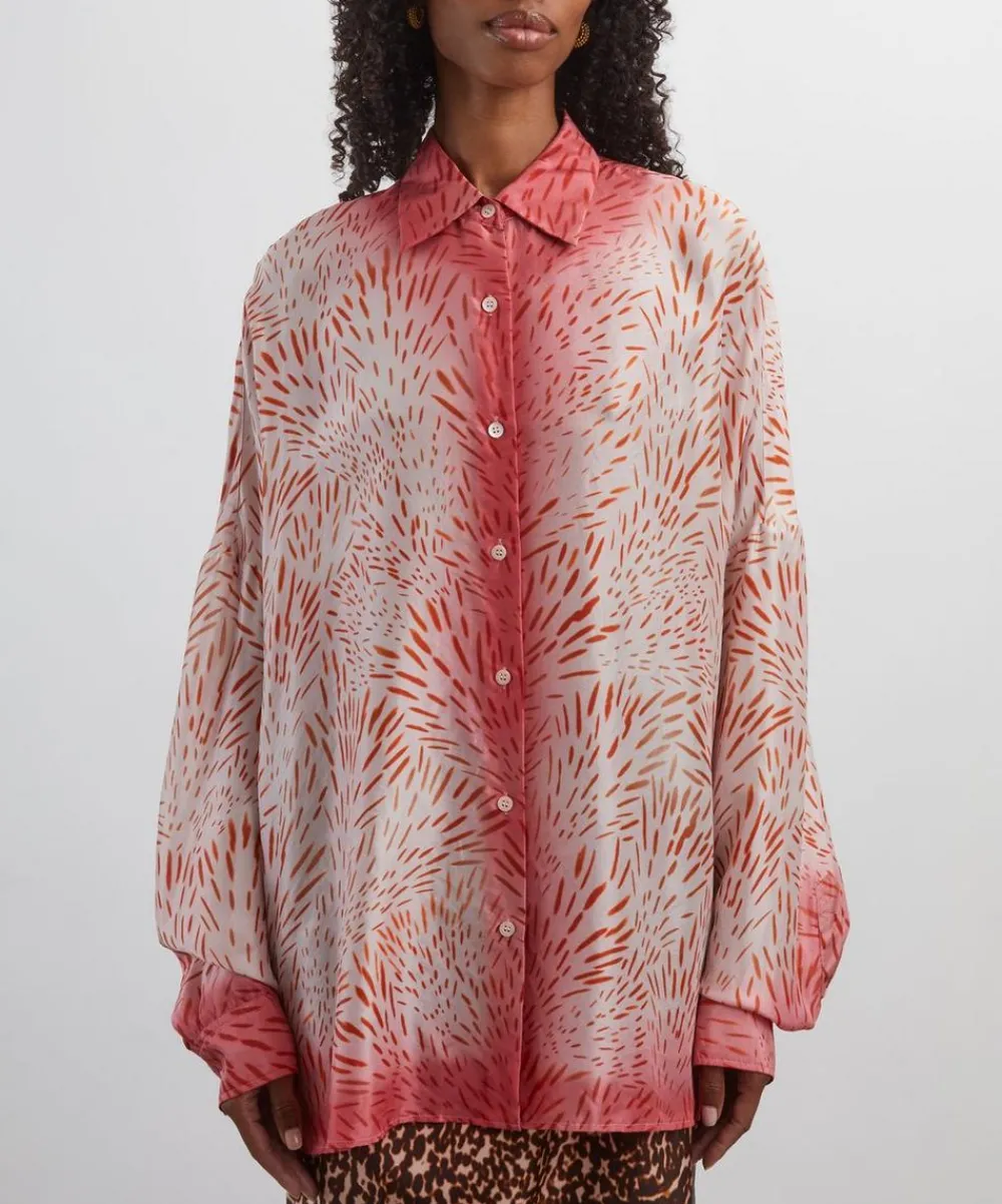 Dries Van Noten Tops^Printed Silk Shirt