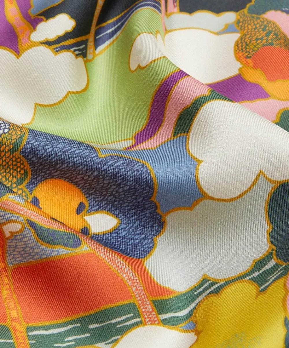 Liberty Fabrics Monument Twill|Classic Silks^Prospect Road Silk Twill