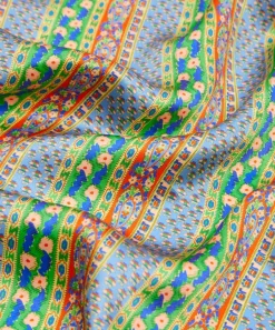 Liberty Fabrics Silk Satin^Prospect Stripe Silk Satin