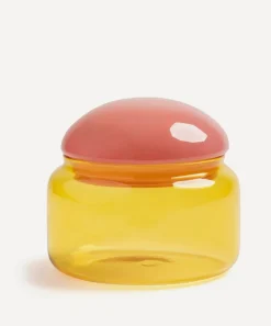 &Klevering Glass & Drinksware^Puffy Yellow Jar