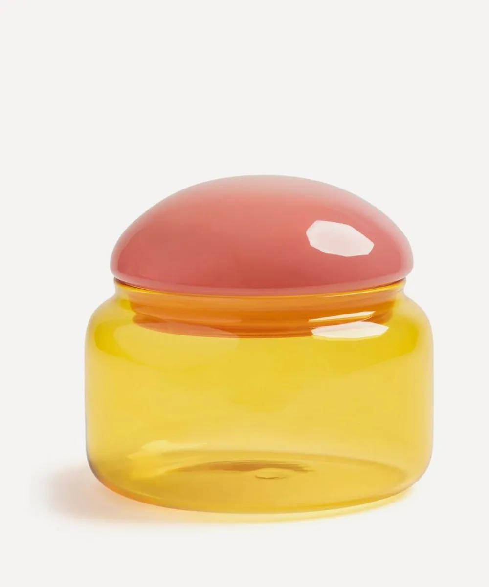 &Klevering Glass & Drinksware^Puffy Yellow Jar