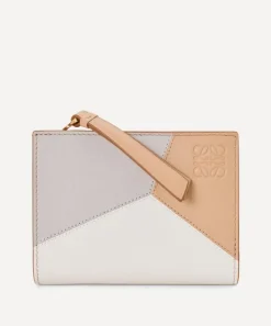 Loewe Travel Accessories^Puzzle Compact Ghost Leather Wallet