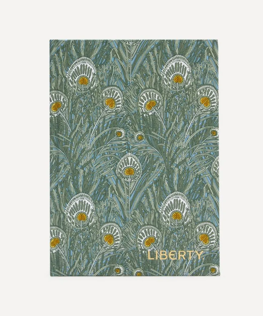 Liberty Stationery And Games^Queen Hera Print Cotton A5 Lined Notebook
