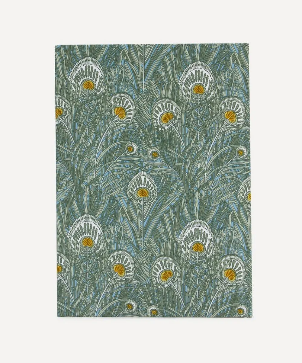 Liberty Stationery And Games^Queen Hera Print Cotton A5 Lined Notebook