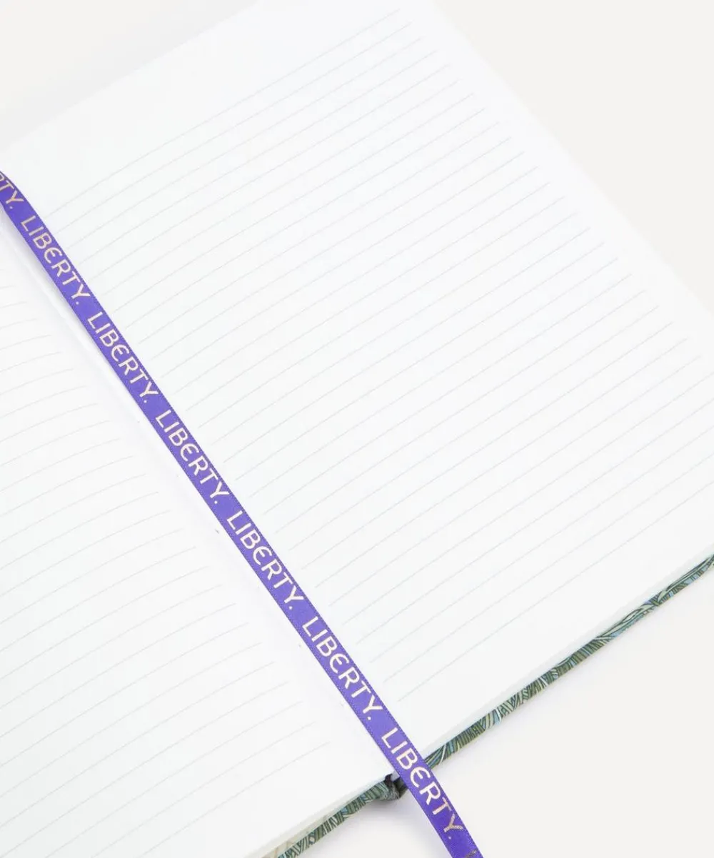 Liberty Stationery And Games^Queen Hera Print Cotton A5 Lined Notebook