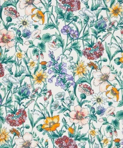 Liberty Fabrics Classic Silks|Silk Satin^Rachel Meadow Silk Satin