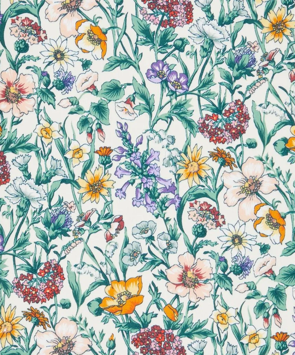 Liberty Fabrics Classic Silks|Silk Satin^Rachel Meadow Silk Satin