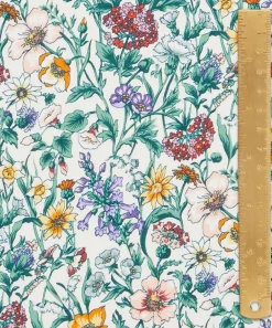 Liberty Fabrics Classic Silks|Silk Satin^Rachel Meadow Silk Satin