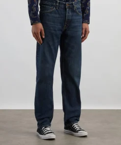 Nudie Jeans Jeans^Rad Rufus Blue Soil Straight-Leg Jeans