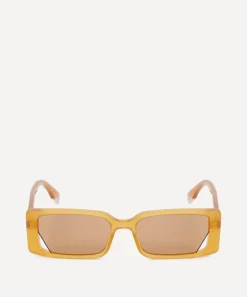 Fendi Sunglasses & Glasses^Rectangle Orange Acetate Sunglasses