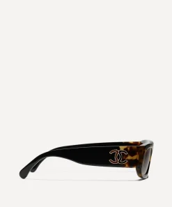 CHANEL Sunglasses & Glasses^Rectangle Sunglasses