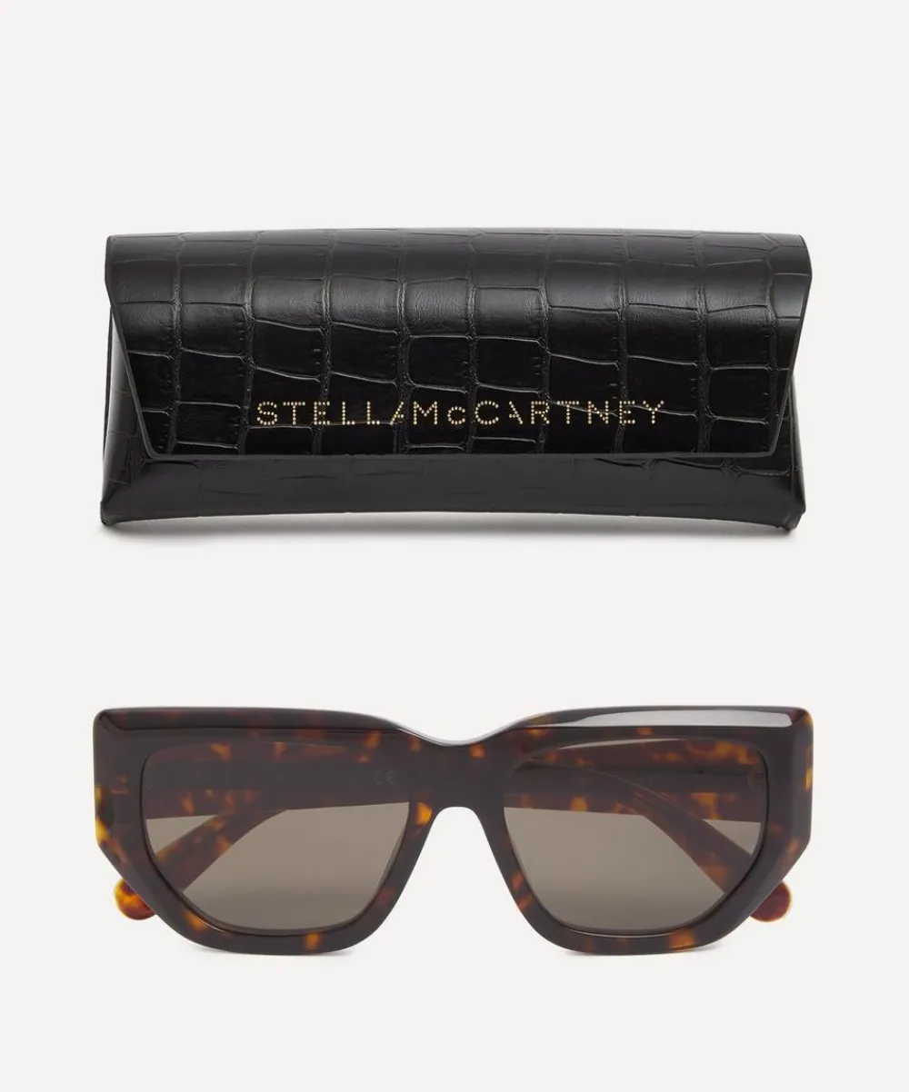 Stella McCartney Sunglasses & Glasses^Rectangular Cat-Eye Sunglasses