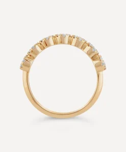 Dinny Hall Rings^Recycled Gold Starflower Diamond Pinky Ring