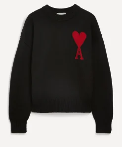 Ami Knitwear & Sweats^Red de Coeur Merino Wool Jumper