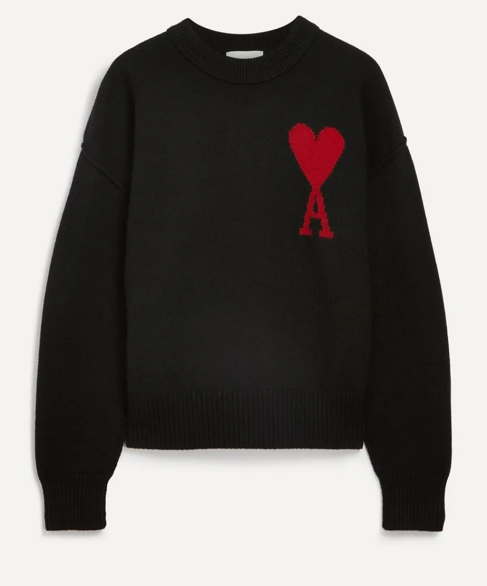 Ami Knitwear & Sweats^Red de Coeur Merino Wool Jumper