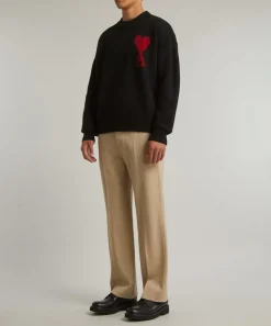 Ami Knitwear & Sweats^Red de Coeur Merino Wool Jumper