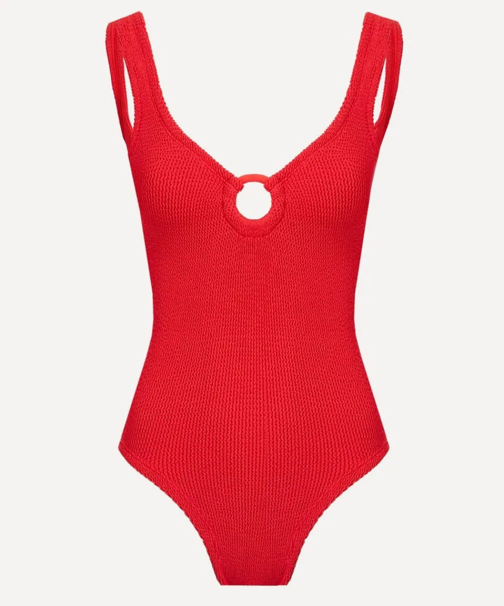 Hunza G Swimwear^Red Celine Swimsuit