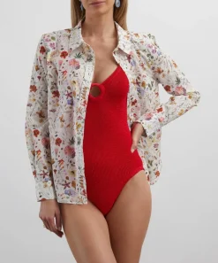 Hunza G Swimwear^Red Celine Swimsuit