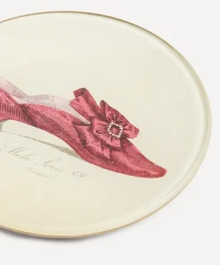 John Derian Stationery And Games^Red Mule Round Plate