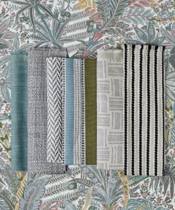 Liberty Interiors Furnishing Fabrics^Reef Plain Lloyd in Pewter – Outdoor