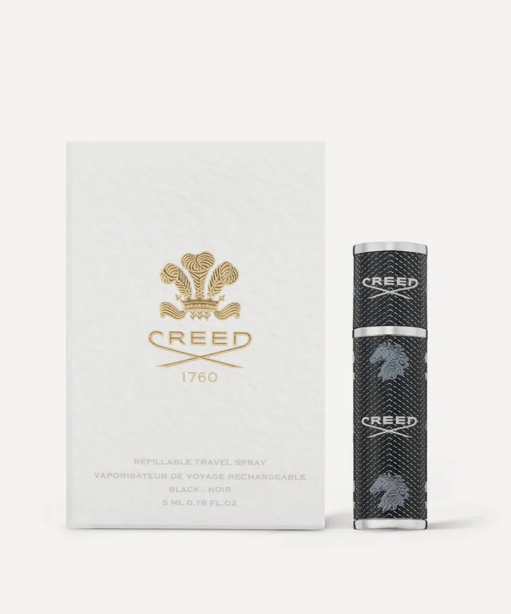 Creed Womens Perfume^Refillable Black Leather Travel Atomiser 5ml