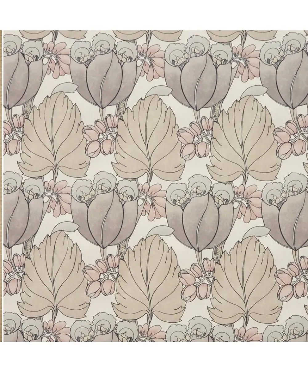 Liberty Interiors Furnishing Fabrics^Regency Tulip Landsdowne Linen in Pewter