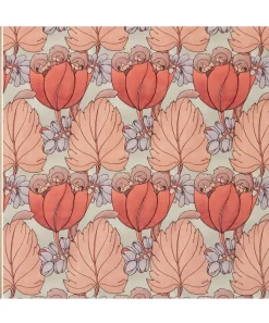 Liberty Interiors Furnishing Fabrics^Regency Tulip Wellington Velvet in Lacquer