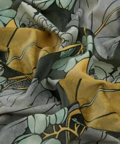 Liberty Interiors Furnishing Fabrics^Regency Tulip Wellington Velvet in Pewter Dark