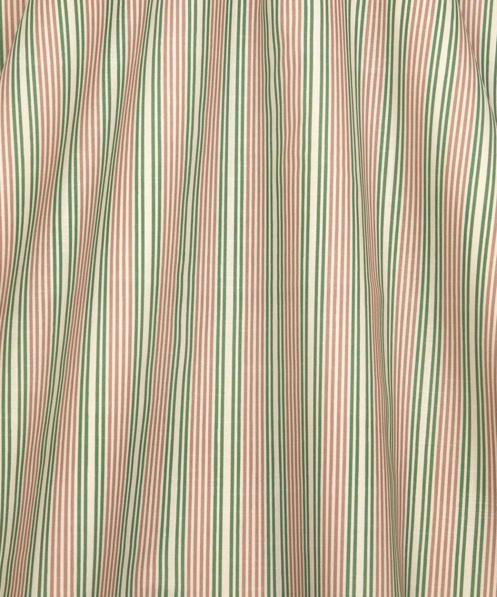 Liberty Interiors Furnishing Fabrics^Regent Stripe Cotton in Fern Pink